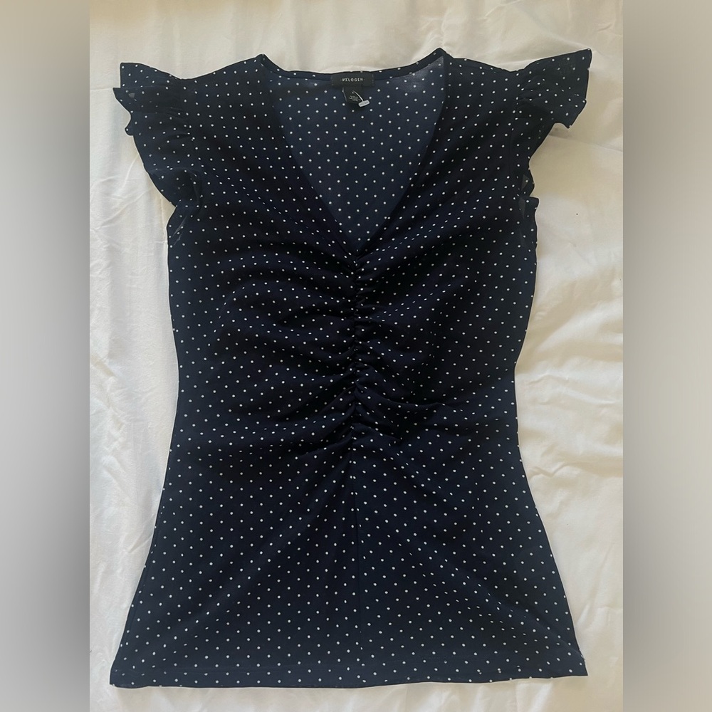 Halogen mesh blouse